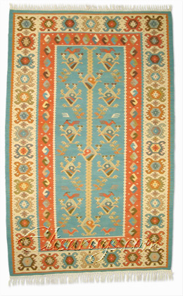 Kilim Rug: Birds