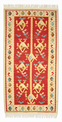 Kilim Rug: Birds