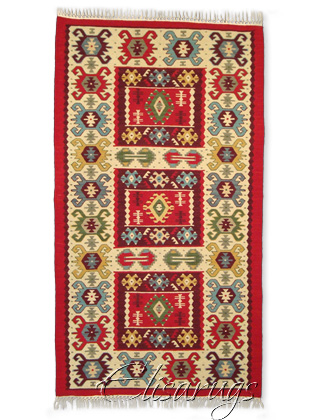 Handmade Kilim Rug: Pirot