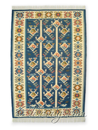 Kilim Rug: Birds