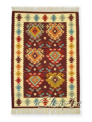 Handmade Kilim Rug: Cabbage