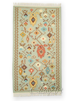 Handmade Kilim Rug: Autumn Vine