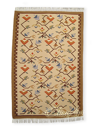 Handmade Kilim Rug: Spring Vine