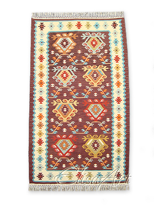 Handmade Kilim Rug: Cabbage