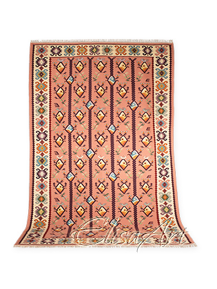 Handmade Kilim Rug: Birds