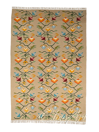 Handmade Kilim Rug: Spring Vine