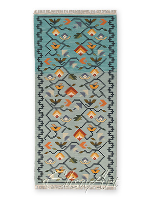 Handmade Kilim Rug: Spring Vine